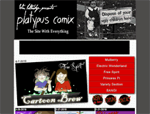 Tablet Screenshot of platypuscomix.net